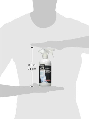 Better Life Granite Cleaner and Polish - Stone Countertop Cleaner for Marble, Quartz, Slate, Concrete Surfaces or Floors - Streak-Free Granite Stain Remover - 16oz Pomegranate & Grapefruit