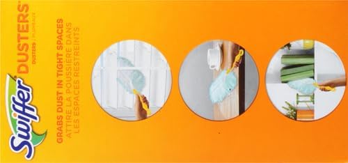 Swiffer Dusters Refill for Cleaning, Feather & Microfiber Duster Disposable Alternative, for Dusting Furniture, Blinds, Ceiling Fans, Walls, Helps Remove Allergens, Lavender, 18ct (Pack of 4)
