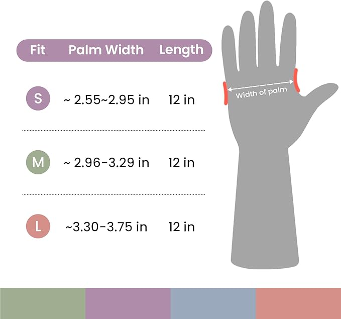 Rubber Cleaning Gloves for Dishwashing, 4 Pairs Reusable Kitchen Gloves for Washing Dishes and Household Cleaning, Blue Dish Gloves with Flocked Lining and Non-Slip Grip, Pefect for Woman Men - S