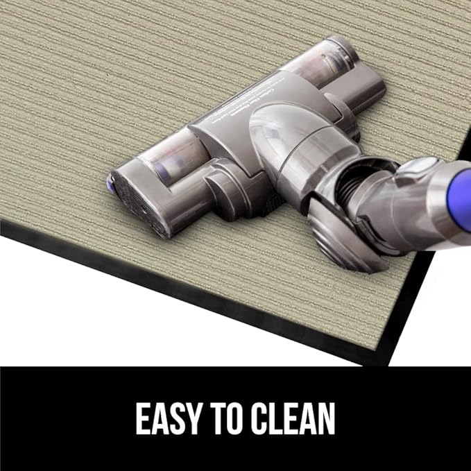 GORILLA GRIP Traffic Guard Door Mat, 2 Pack, Heavy Duty Waterproof Doormat, Commercial Office Space Welcome Mats, Stain and Fade Resistant, Low Profile, Strong Rubber Backing, 29x17, Beige