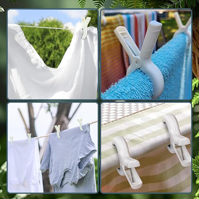 Extra LargeTowel Clips for Beach Chairs 3 Pack,3.7 Inch Beach Towel Clips,Towel Clips Strong gripping Power Suitable for Family Vacation and Poolside Leisure