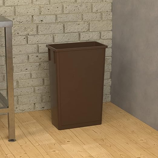 23 Gallon Brown Slim Jim Trash Can