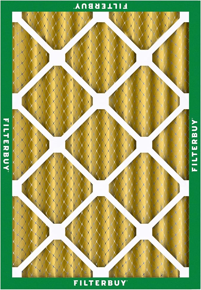 Filterbuy 20x24x4 Air Filter MERV 11 (MPR 1200) Allergen Defense Replacement (4-Pack), Electrostatic Pleated HVAC AC Furnace Filters, Made in USA (Actual Size: 19.38 x 23.38 x 3.63)