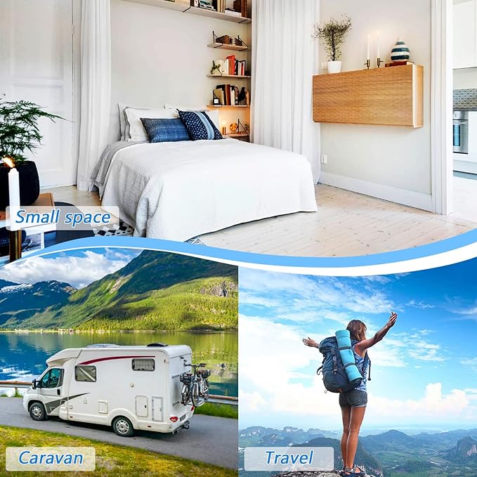 Ironing Mat Portable Ironing Pad Ironing Blanket for Table Top Heat Resistance Double-Side Using Travel Large 47.2 x 27.6 Inch Foldable Lightweight Floral Blue