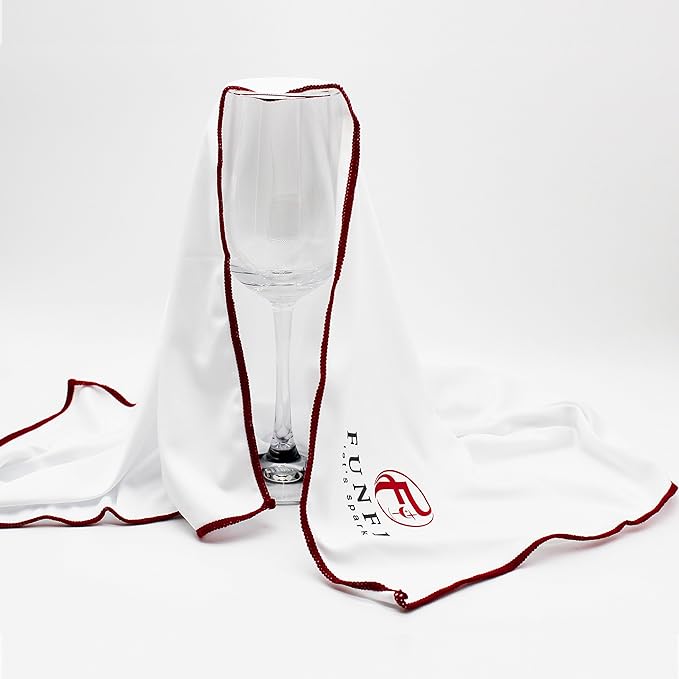 Large Microfiber Glass Polishing Cloth, Lint Streak Free Drying Towel 24x20 inch (4-Pack)