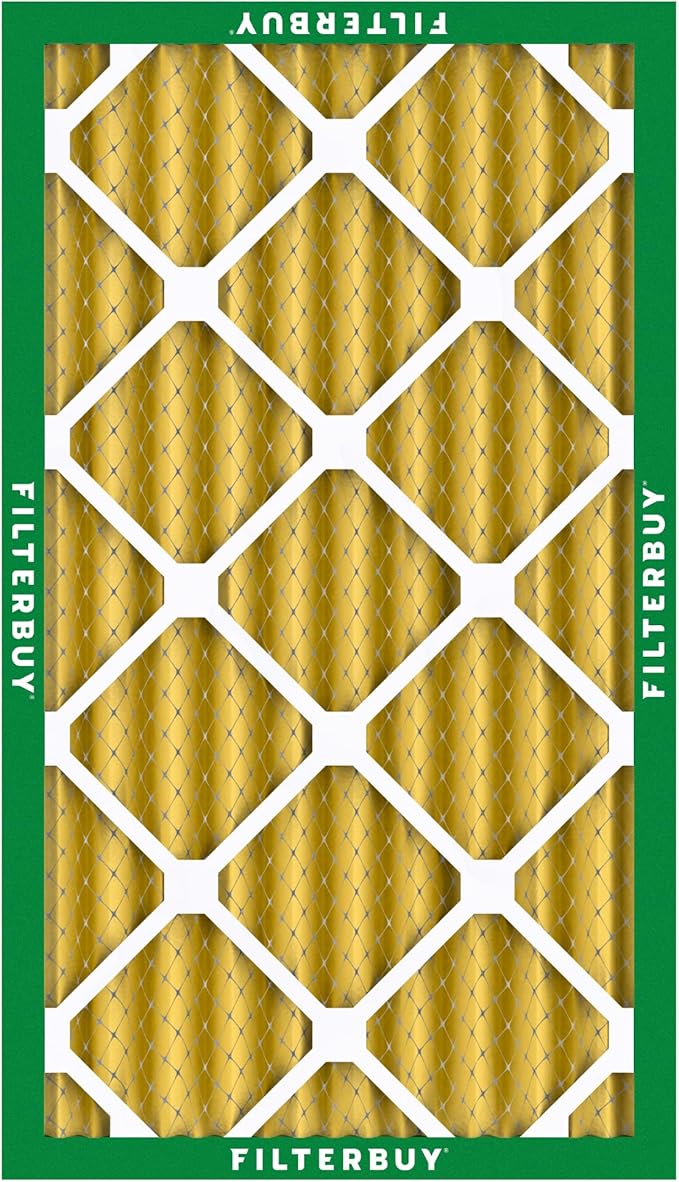 Filterbuy 16x25x4 Air Filter MERV 11 (MPR 1200) Allergen Defense Replacement (4-Pack), Electrostatic Pleated HVAC AC Furnace Filters, Made in USA (Actual Size: 15.50 x 24.50 x 3.63)