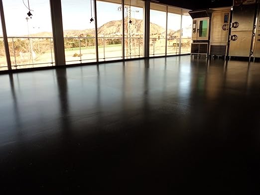 Coloredepoxies 10015 Black Epoxy Resin Coating Made with Beautiful and Vibrant Pigments, 100% Solids, for Garage Floor, Basements, Concrete and Plywood. 3 Gallon KIT