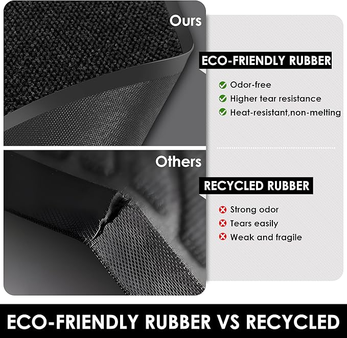 4′ x 26′ Front Door Mat Indoor Outdoor Entrance, Commercial Floor Mat Heavy Duty Dirt Trapper Entryway Doormat, Custom Size Non Slip Rubber Backing Welcome mat, Door Mat for High Traffic Area