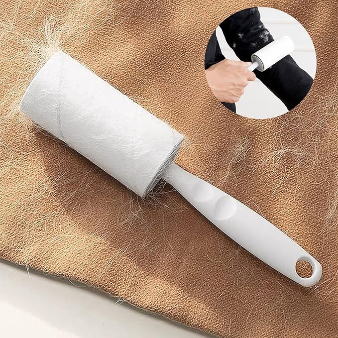 Lint Rollers for Pet Hair Extra Sticky, 400 Sheets Mega Value ,Clothing Hair Remover, Dog and Cat Hair Remover, Sofa Hair Roller, Hair Remover for Clothes, Furniture, and Carpets