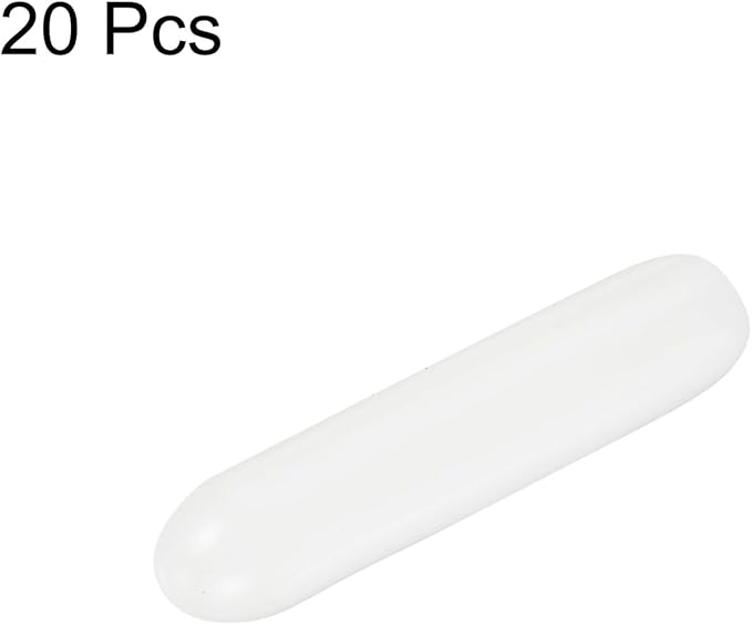 uxcell 20pcs Rubber End Caps 1.8mm ID Vinyl Round Tube Bolt Cap Cover Thread Protectors White