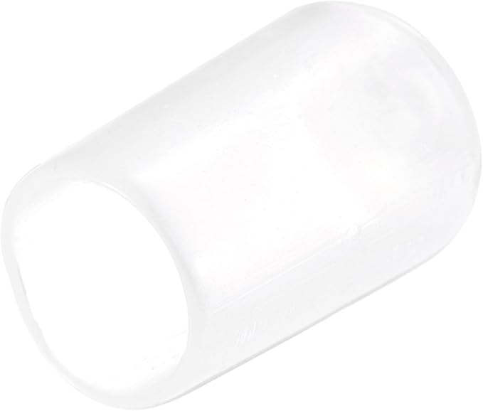 uxcell 20pcs Rubber End Caps 9mm ID Vinyl PVC Round Tube Bolt Cap Cover Screw Thread Protectors Clear