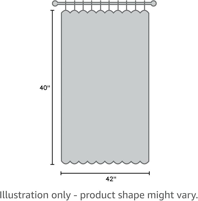 BGment Black Blackout Curtains 40 Inches Long for Bedroom Kitchen Window - Short Drapes Thermal Insulated with Rod Pocket Privacy for Cafe Bathroom, 42 x 40 Inch, 2 Panels