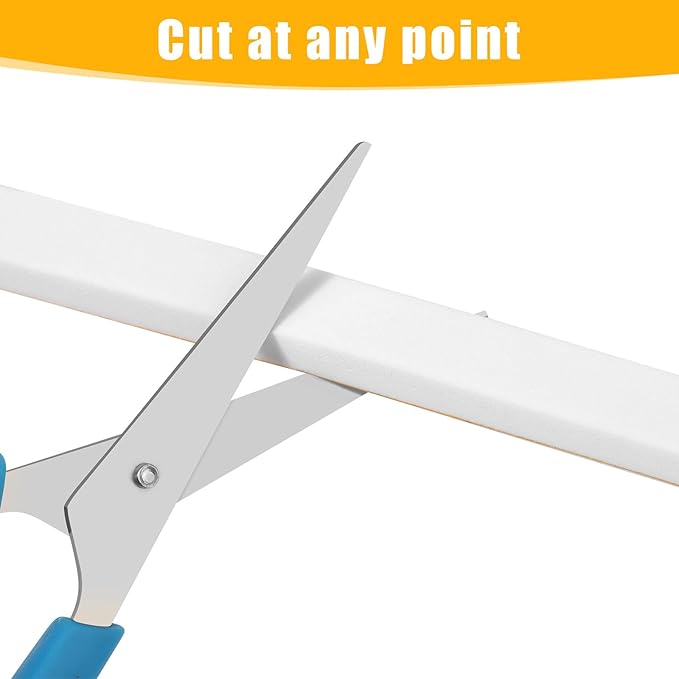 32Feet Weather Stripping Seal (1 Inch X 1/16 Inch) for Door Window, High Density Foam Tape, Soundproofing, Insulation Strip, Door Sealers for Door Frame- White