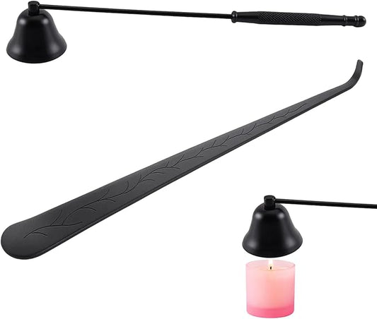 2-Piece Candle Snuffer with Wick Dipper,Candle Snuffer, Brass Candle Snuffer and Long Handle Putting Out Fire, Durable Metal Candle Tools for Home Decor and Relaxation