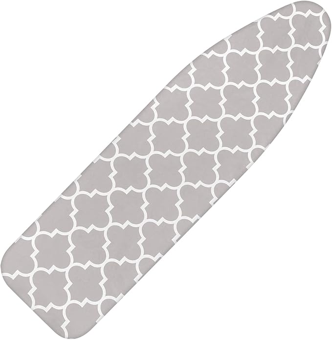 Ironing Board Cover and Pad 15x54 Inch Standard Ironing Board Cover with Elastic Edge and Hook and Loop Fasteners Scorch and Stain Resistant Cotton Ironing Covers with Thick Padding