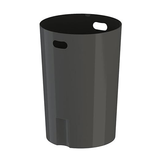 42 Gallon Slatted Circle 100% Recycled Plastic Commercial Outdoor and Indoor Trash Can with Push Open Dome Lid and Internal Liner | Great for Schools and Businesses - Yellow