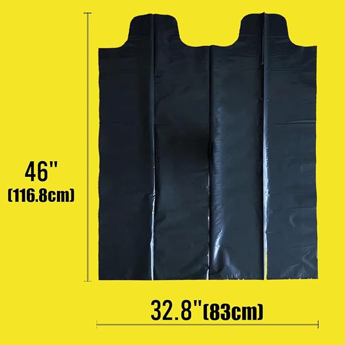 Contractor Heavy Duty Trash Bags 42 Gallon | 26 Count | 3 MIL | 32.8" X 46" | Large Black Flap Tie Construction Garbage Bags for Business Home Commercial, Industrial, Storage, Outdoor