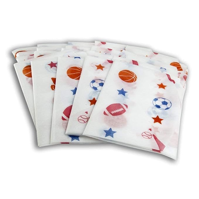 Toilet Seat Covers Disposable (12 Pack, Sports) - XL Waterproof Toilet Cover for Toddlers, Kids & Adults - Portable & Individually Wrapped for Travel, Potty Training & Public Restrooms
