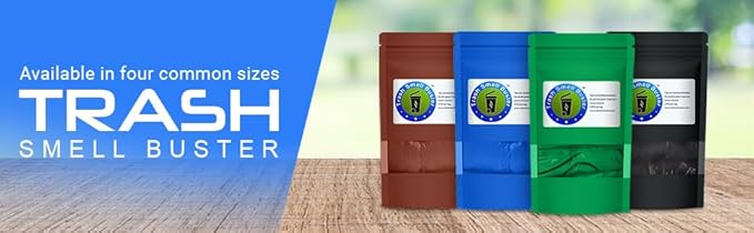 Trash Can Cover Odor Control with Elastic Band Lemon Scented Chemical Free 64 Gallon 2 Pack