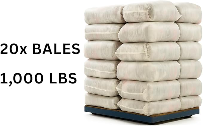 Huck & Terry Tshirt Bag of Rags Multicolored (1,000 LBS, 20x Bales), Cotton Blend, Paint Rags and Multipurpose, Kitchen, Auto, Staining Wiper, Shop Cloths Bulk, Lint Free Absorbent Washable, 20 Bags