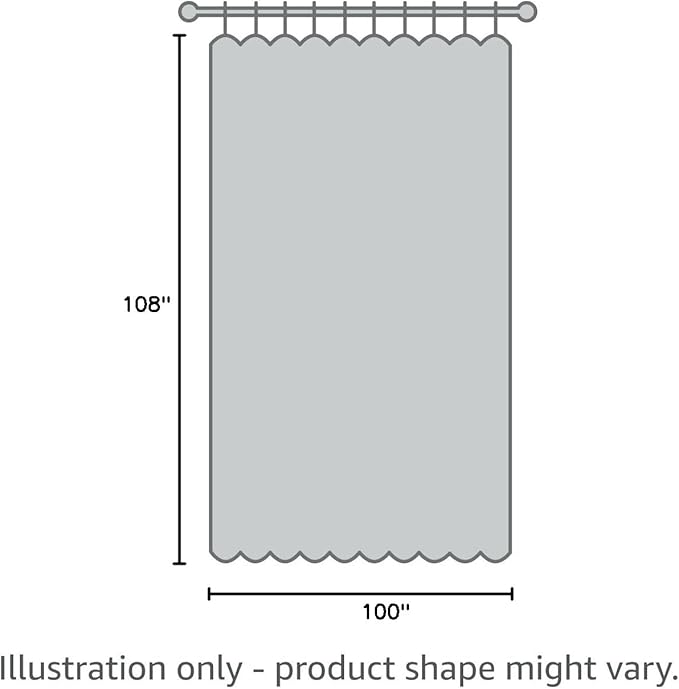 Joydeco Blackout Patio Sliding Door Curtains 108 Inches Long, Grommet Privacy Room Divider Curtains, Extra Wide Thermal Blackout Drapes for Bedroom Living Room (Light Beige, 100Wx108L, 1 Panel)