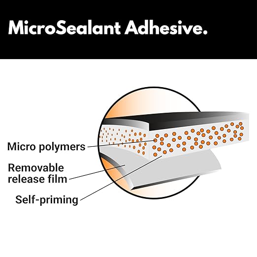 HSS RV Sealant Tape with MicroSealant - Waterproof Commercial Roofing Tape for Roof and RV Repair - UV- & Weatherproof - White - 6 inch x 25 ft.