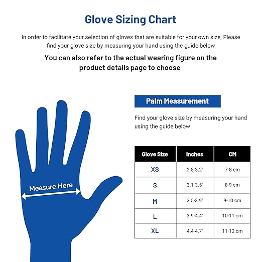 JMU XL Nitrile Gloves, 200 Black Nitrile Gloves, Latex Free, Powder Free, 3.5 Mil Nitrile Disposable Gloves
