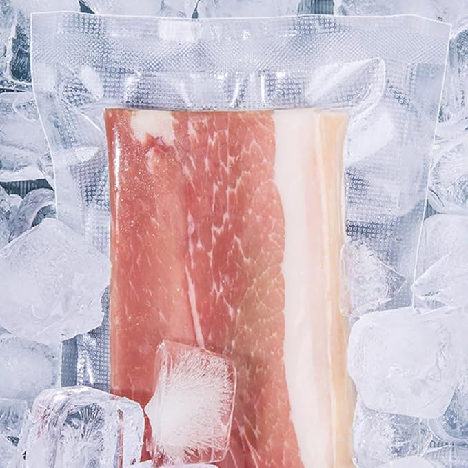 Premium Vacuum Sealer Bags, 8x 200 inches, 5 count. Airtight food saver bags rolls, BPA Free & Heavy Duty Vacuum Freezer Bags. Commercial Grade, Sous Vide or Meal prep