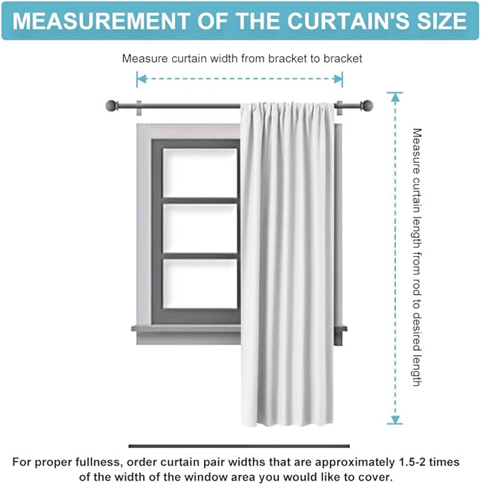 RYB HOME Blackout Curtains for Bedroom, Window Shades Thermal Insulating Privacy Drapes for Living Room Classroom Kitchen Bathroom Dining, Wide 42 x Long 63 inch, Natural 2 Panels