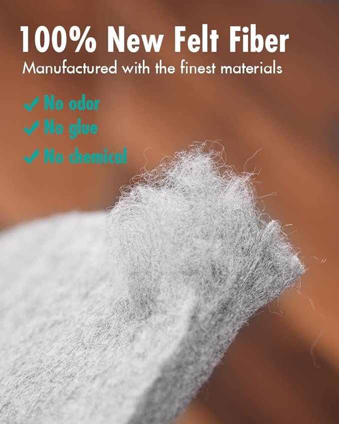 Non Slip Rug Pad Gripper - 2.6x12 Feet 1/4” Extra Thick Felt Under Rug for Area Rugs and Hardwood Floors,Super Cushioned Non Skid Carpet Padding