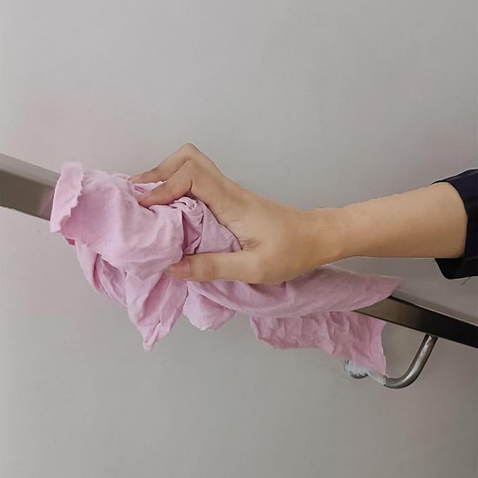 Premium Color Knit Cleaning Rags (4 lbs. Bag) – Shop Rags Bulk for Workshops, Mechanics, Painters, and Home Use, Multipurpose Cotton T-Shirt Rags