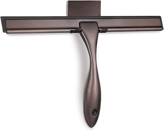 Hiware All-Purpose Shower Squeegee for Shower Doors, Bathroom, Window and Car Glass - Bronze, Stainless Steel, 12 Inches
