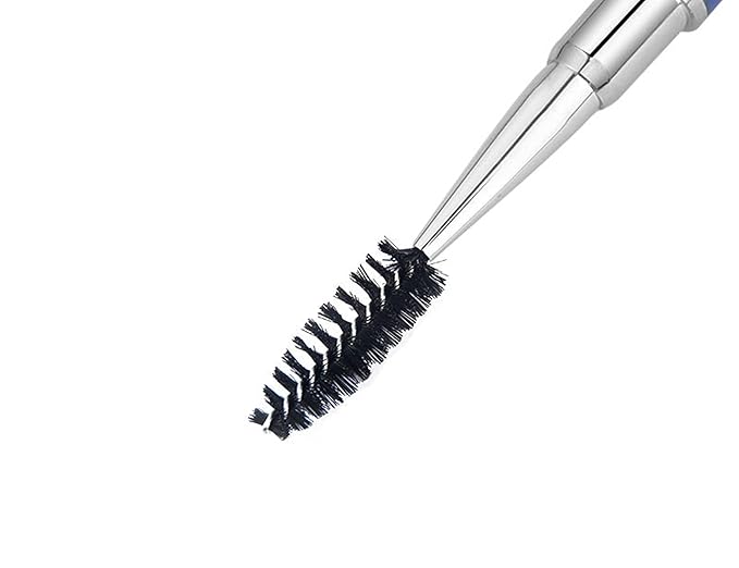2PCS Mascara Brushes Eyebrow Eyelash Brushes Mascara Wands Applicators Eye Brushes Portable Cosmetic Brushes with Cap Eyelash Spoolies Brushes for Eyelash Extensions and Eyebrows, Gold