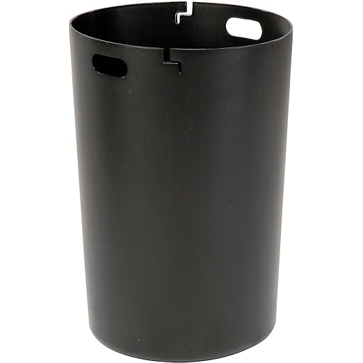 Global Industrial Heavy-Duty 36 Gallon Capacity Outdoor Metal Slatted Trash Receptacle with Rain Bonnet Lid & Plastic Liner, Green, Commercial & Industrial Trash Can