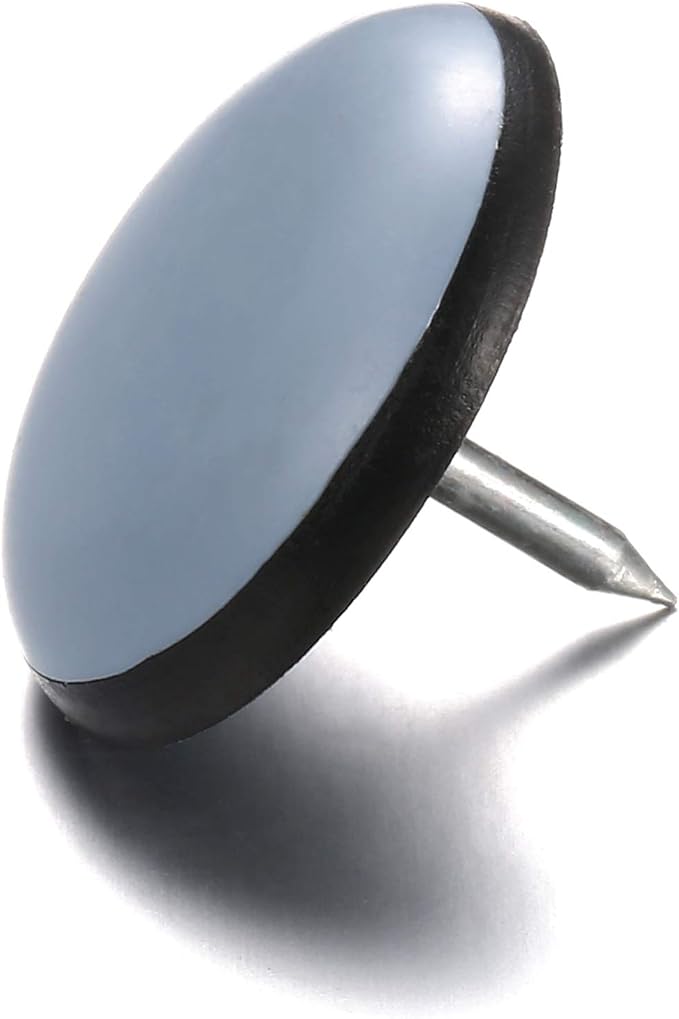 Furniture Sliders-Furnigear (Teflon) Nail in Chair Glides for Carpet - Move Your Furniture Easily & Safely - Best Floor Protector (7/8"-24 Pack, not for Wood Floors)