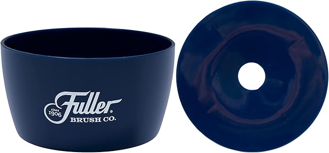 Fuller Brush Handy Holder with Drain Rack – Small Sink Caddy for Organizing Cleaning Sponges & Tools – Removable Drain Tray, Dishwasher Safe – Navy