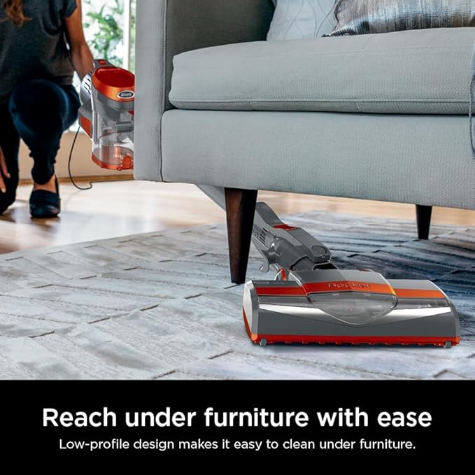 Shark HV302 Rocket Pet Corded Stick Vacuum, Lightweight with Swivel Steering for Carpets & Hard Floors, Converts to Hand Vacuum, Includes Crevice Tool, Pet Multi-Tool & Precision Duster, Orange