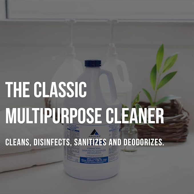 (6 Gallons) Ultra Germicidal Liquid Bleach - For Laundry, Disinfecting, Sanitizing, Deodorizing, Mold & Mildew Stain Remover - 1 Gallon Jugs