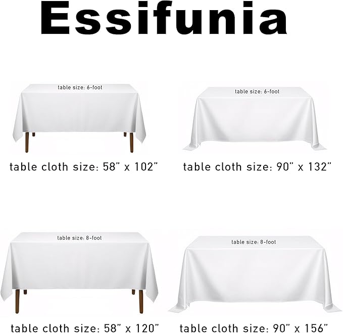Waterproof Plaid Tablecloth Fabric - Oblong 52x70 Inch Classic Buffalo Tartan Table Cloth for Indoor/Outdoor Use - Washable Tabletop Cover for Dinner, BBQs, and Parties