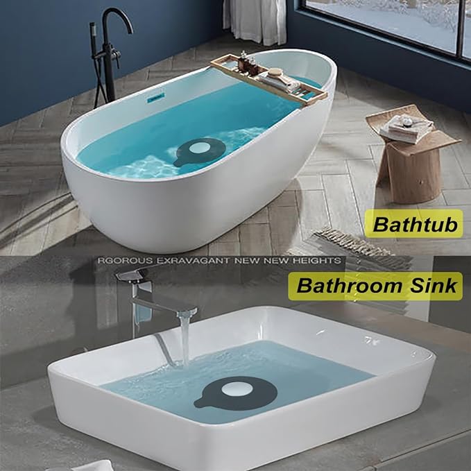 Bathroom Sink Stopper, Tub Stopper, Bathtub Drain Stopper, Bath Tub Plug, Bathtub Drain Cover, Bathtub Drain Plug, Sink Drain Cover, Sink Plug，Black
