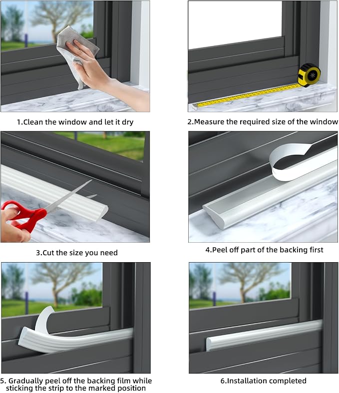 16.4 Ft Weather Stripping Seal Strip for Doors/Windows,Soundproofing Window Insulation Draft Stopper for Winter, Selfadhesive Foam Weather Strip for Door Frame,Door Gap Filler Noise Blocker(Brown)