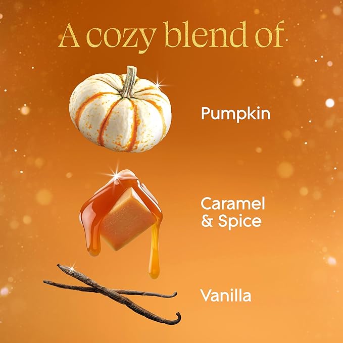 Glade Automatic Spray Refill, Pumpkin & Ginger, Scented Air Freshener for Home and Bathroom, 6.2 Oz, 2 Count