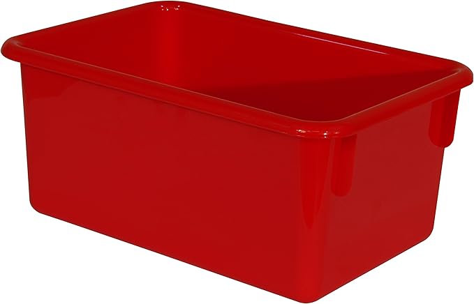 Wood Designs Cubby Storage Bin, Heavy Duty Plastic Containers for Kids Assorted Cubby Tray Set of 30