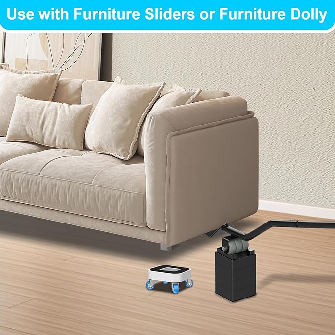 Furniture Lifter Tool: Furniture Lifters for Heavy Furniture Appliance Lifter with 4.4" Adjustable Height Lift Up to 500LB Heavy Items Safely and Easily Lifting Furniture and Appliances