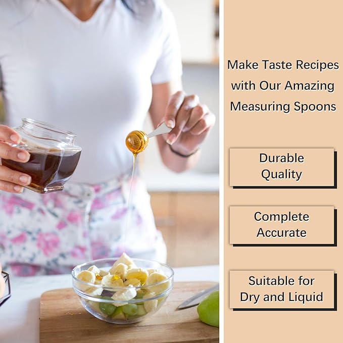 2PCS 1/2tsp(1/6tbsp, 2.5 ml) Single Measuring Spoon, Stainless Steel Individual Teaspoon, Metal Measure Scoop with Gift Box