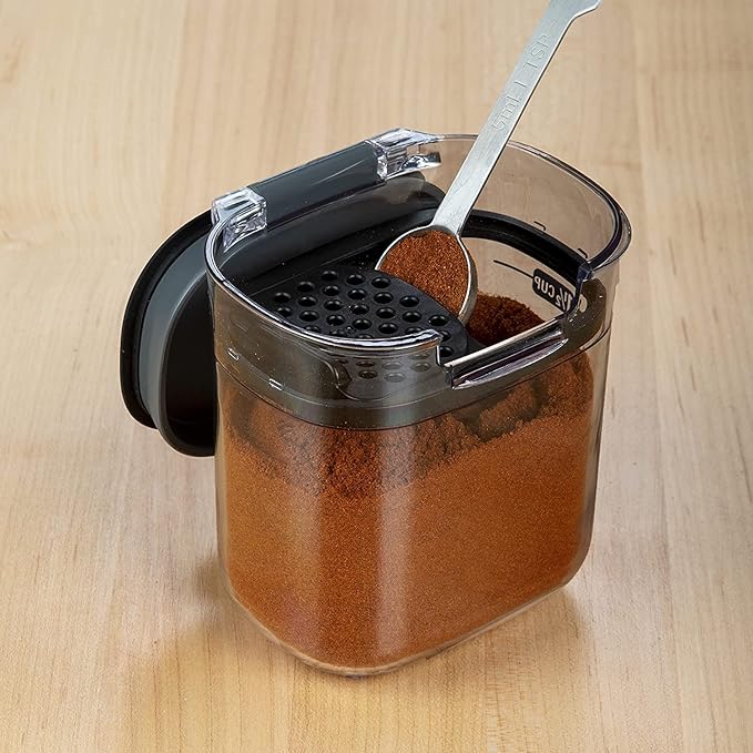 Progressive PKS-401 1.5 Cup Mini Prokeeper+ Airtight Silicone Seal Storage Container Great For Spices & Baking Acessories (2- Piece)