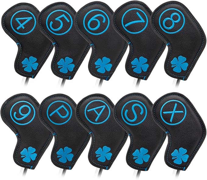Barudan Golf Iron Club Head Covers Headcovers fits for Taylormade, Mizuno, Callaway, Etc.