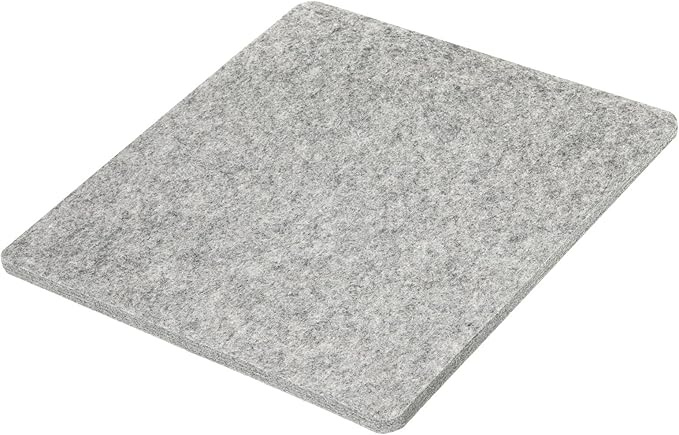 PATIKIL Wool Pressing Mat, 14" x 13" Wool Ironing Pad Blanket 0.5" Thickened Heat Resistant Quilting Ironing Pad for Quilters Sewing Craft, Grey