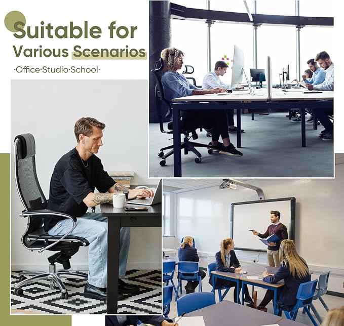 Office Chair Mat for Carpet & Hardwood, Upgraded 36" x 48" Dual Use Tempered Glass Chair Mat for Chair and Footrest Under Desk