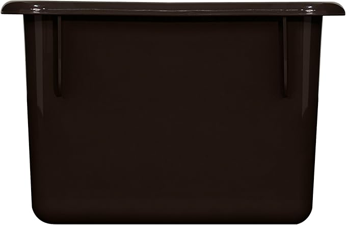 Wood Designs Cubby Storage Bin, Heavy Duty Plastic Containers for Kids Brown Cubby Tray Set of 25